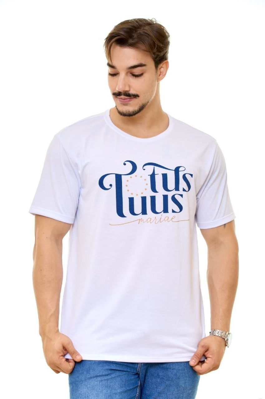 Branco  - Camiseta Totus Tuus Mariae DV13980